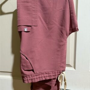 Figs Women's Pants in mauve in color